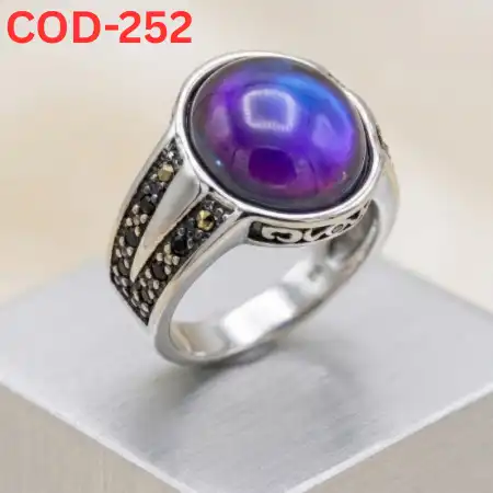 turkis তুর্কি রত্ন পাথর কালার চেঞ্জিং আংটি-COD-252